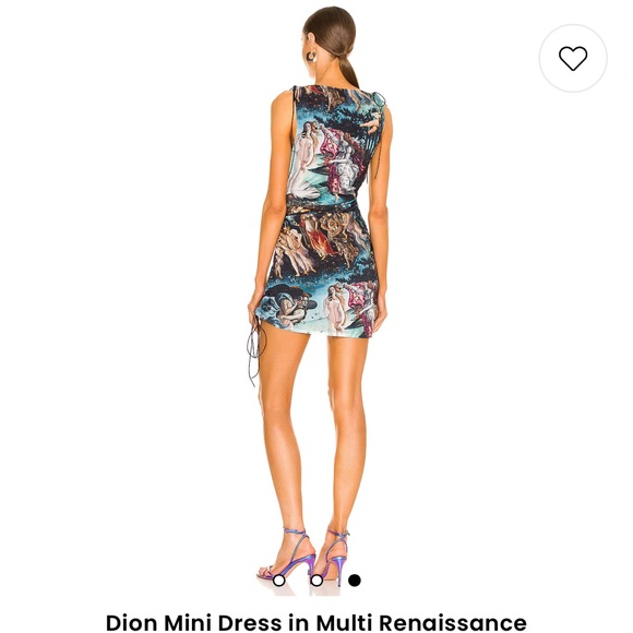 Patterned Mini Dress - Size M - Worn Once - Picture 3 of 5